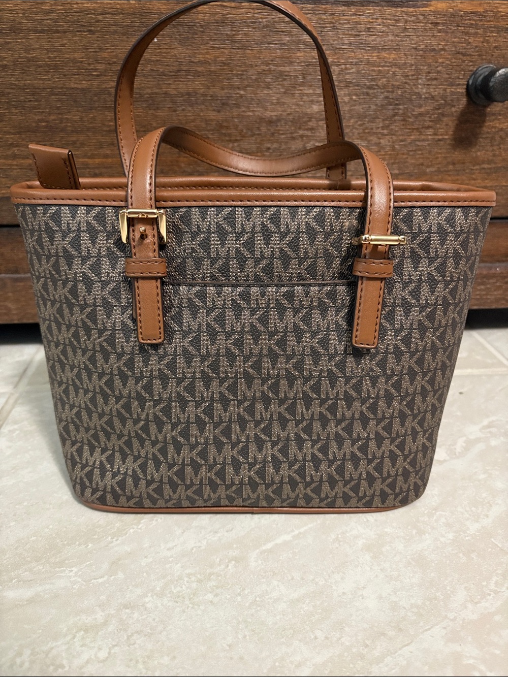 Michael Kors Brown Signature Tote Bag - Picture 4 of 7